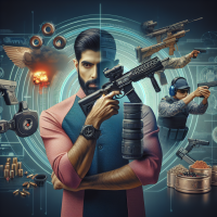 create a here image for this blog post topic: Innovative Firearms Training Tools and Resources for Women, include a curvy but fairly slim and attractive woman and a model like man, photo realistic, HDR, 4k, 