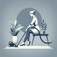 нарисуй Алиса создай девушку которая убирается таким пылесосом, я тебе еще предложу референт на второй картинке, у референса надо взять такую же насадку . пусть девушка находиться в красивой обстановке, дизайн интерьера сделай в серых оттенках, надо чтобы это выглядело натурально , пусть девушка убирает ковер, расположи ее так же сидя справой стороны сделай это натурально